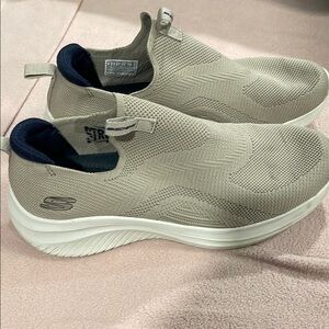 Skechers Beige Slip-On Sneakers